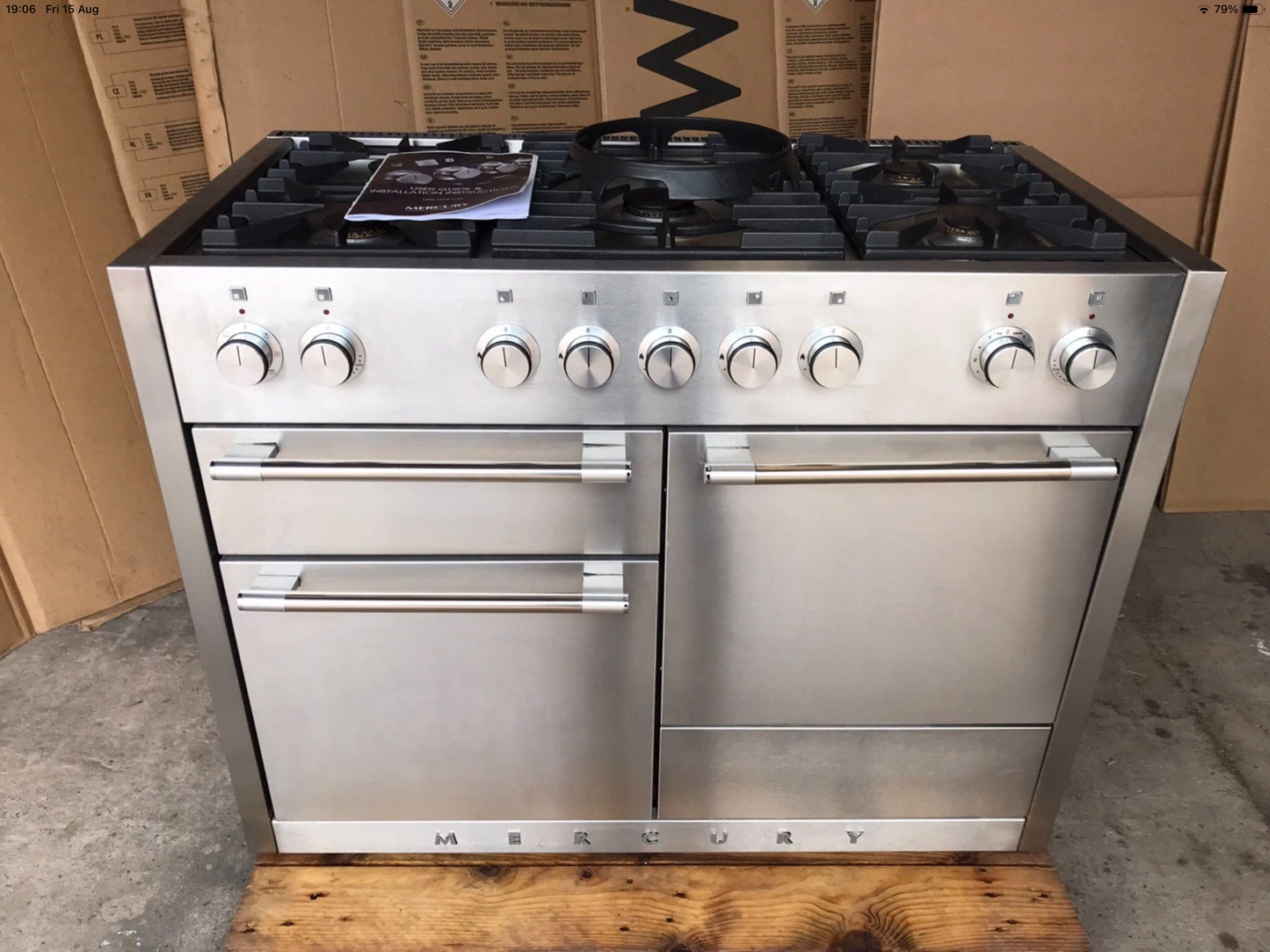 MERCURY 1100 DUAL FUEL FSD STAINLESS STEEL COOKER
