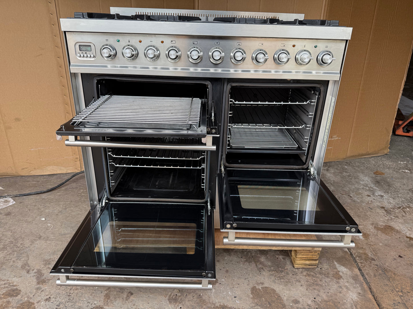 Britannia Range Cooker 100cm Dual Fuel FSD Stainless Steel