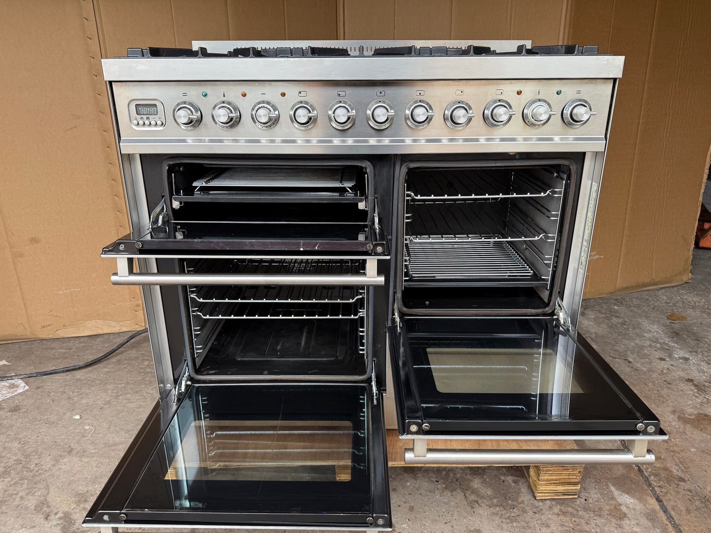 Britannia Range Cooker 100cm Dual Fuel FSD Stainless Steel