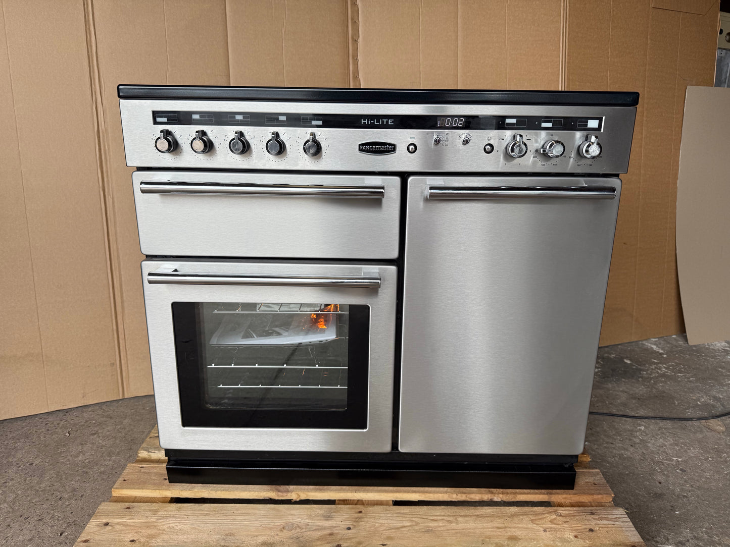 Rangemaster Hi-Lite 100 Induction Stainless Steel all Electric
