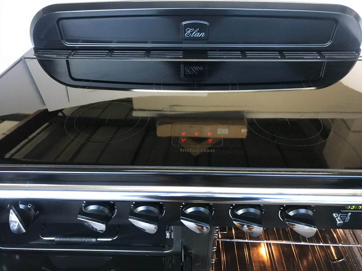 RANGEMASTER ELAN 110 INDUCTION BLACK ALL ELECTRIC COOKER