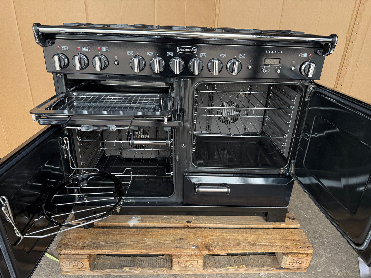 RANGEMASTER LECKFORD 110 DUAL FUEL FSD BLACL/CHROME