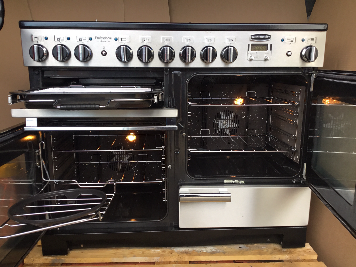 RANGEMASTER PROFESSIONAL DELUXE 110 DUAL FUEL FSD STAINLESS STEEL
