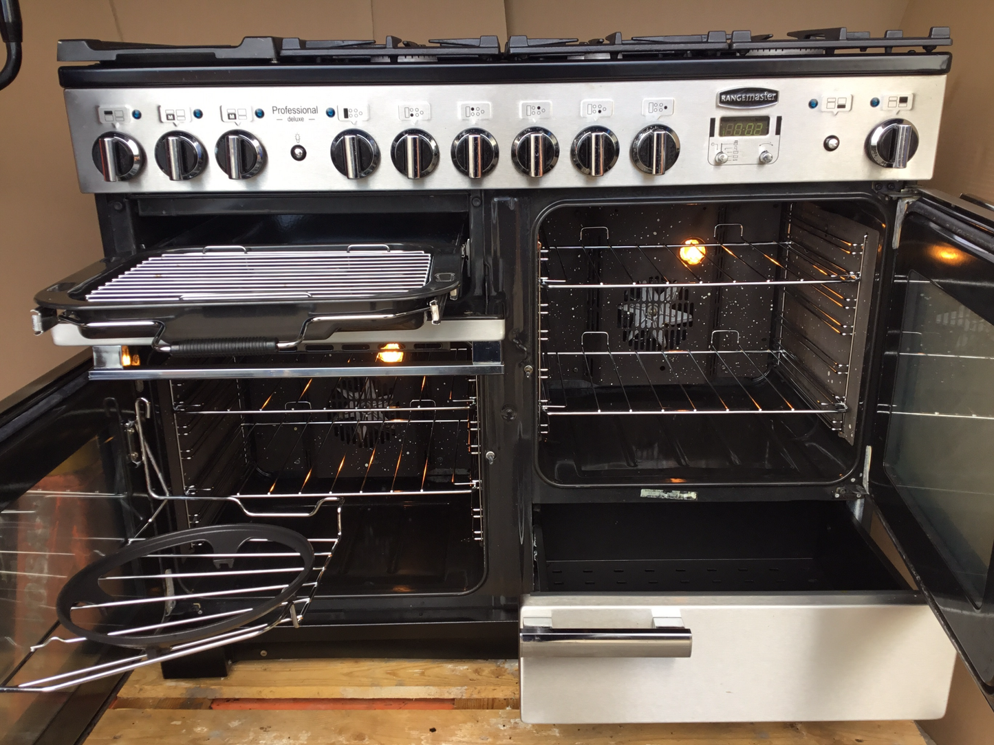 RANGEMASTER PROFESSIONAL DELUXE 110 DUAL FUEL FSD STAINLESS STEEL