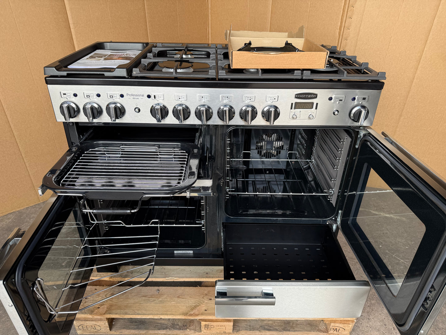 RANGEMASTER PROFESSIONAL DELUXE 110 DUAL FUEL FSD STAINLESS STEEL