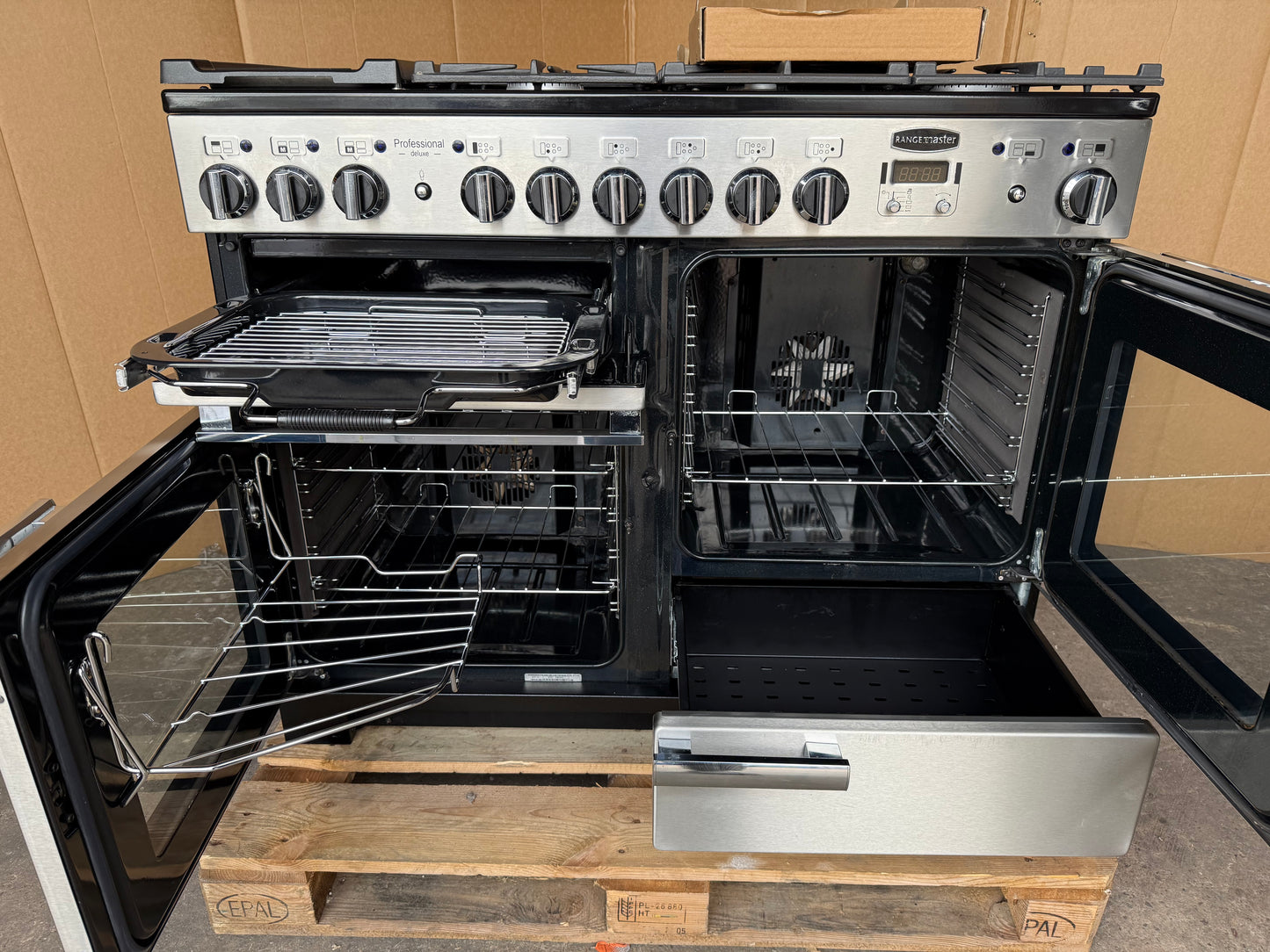 RANGEMASTER PROFESSIONAL DELUXE 110 DUAL FUEL FSD STAINLESS STEEL