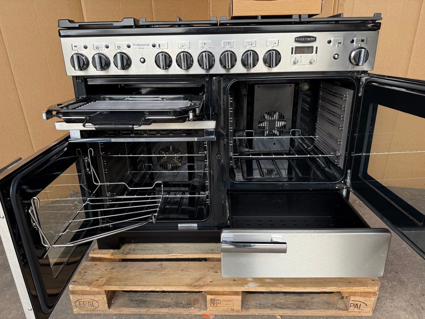 RANGEMASTER PROFESSIONAL DELUXE 110 DUAL FUEL FSD STAINLESS STEEL