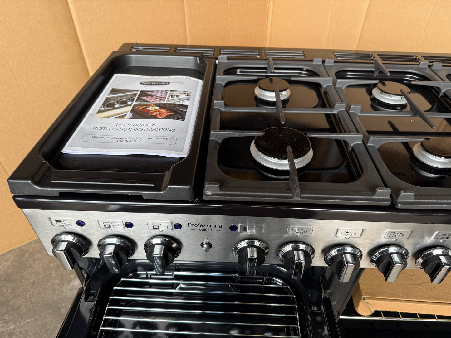 RANGEMASTER PROFESSIONAL DELUXE 110 DUAL FUEL FSD STAINLESS STEEL