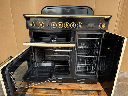 RANGEMASTER CLASSIC 90 INDUCTION ALL ELECTRIC CREAM/BRASS