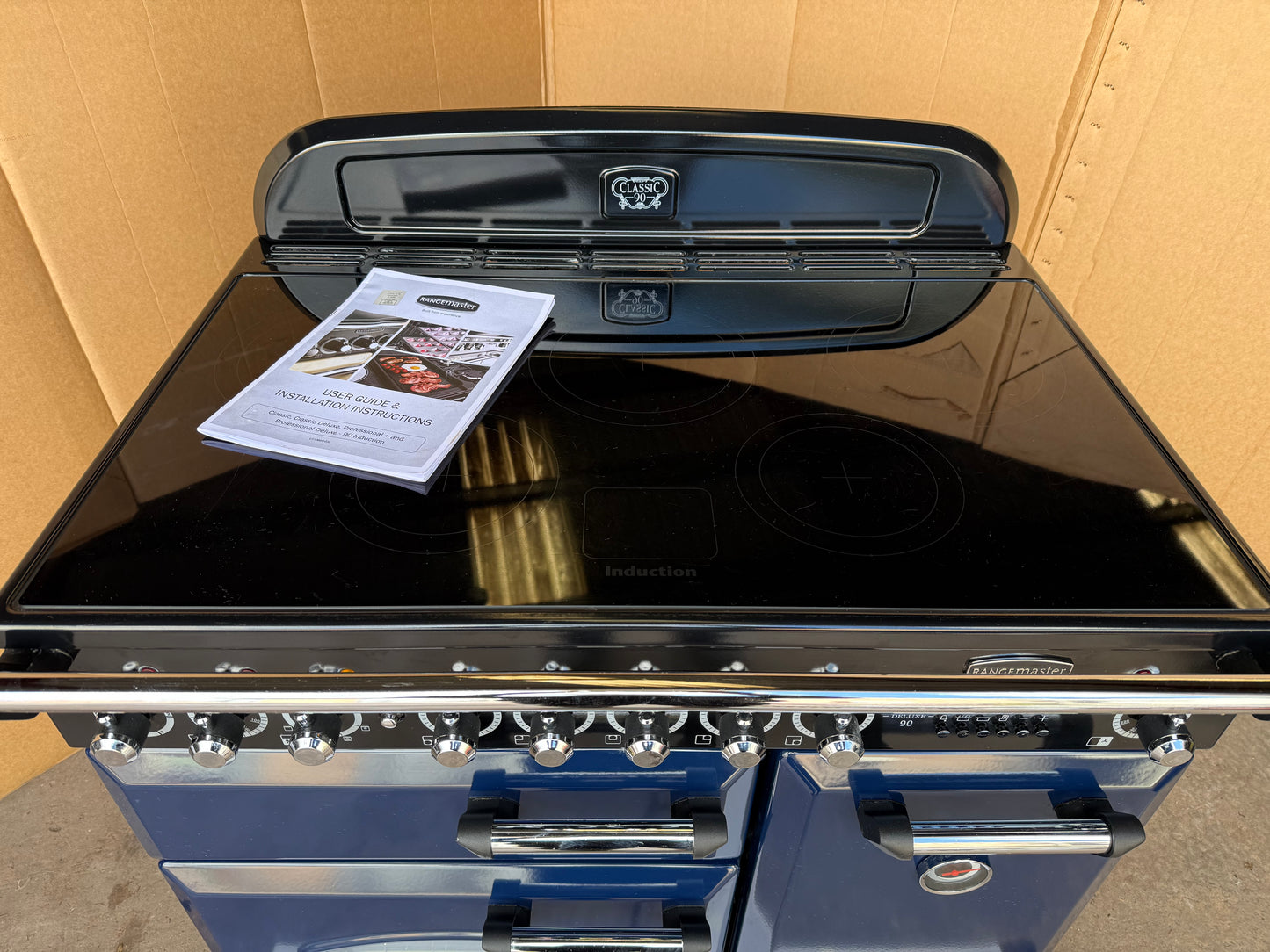 RANGEMASTER CLASSIC DELUXE 90 INDUCTION INDIGO BLUE