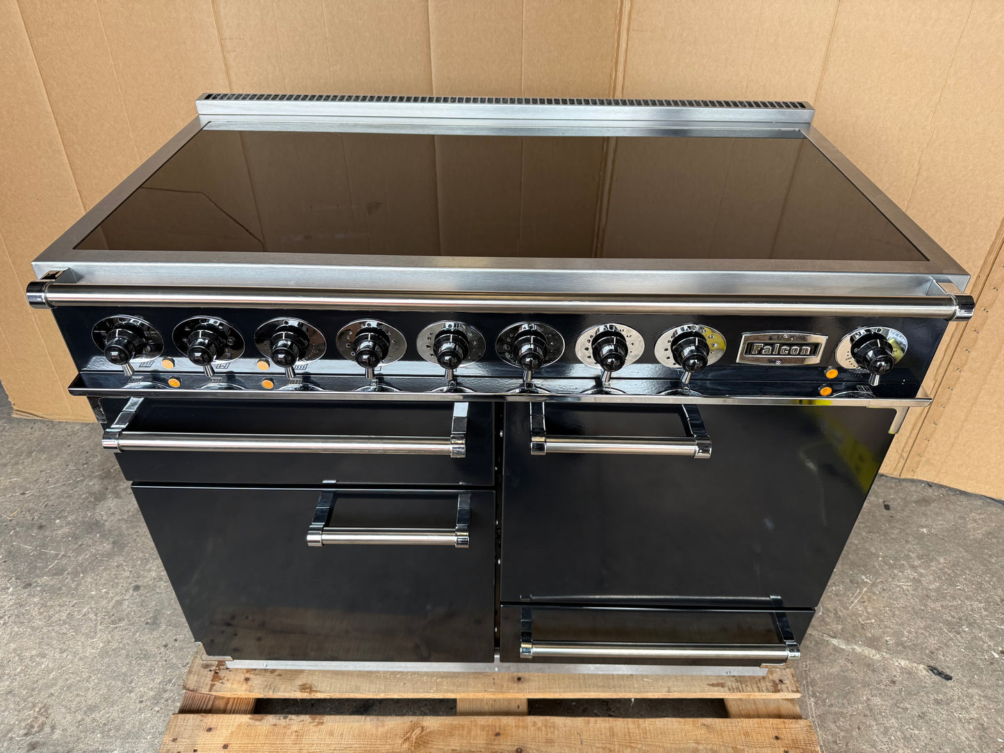 FALCON DELUXE 1092 INDUCTION BLACK/CHROME