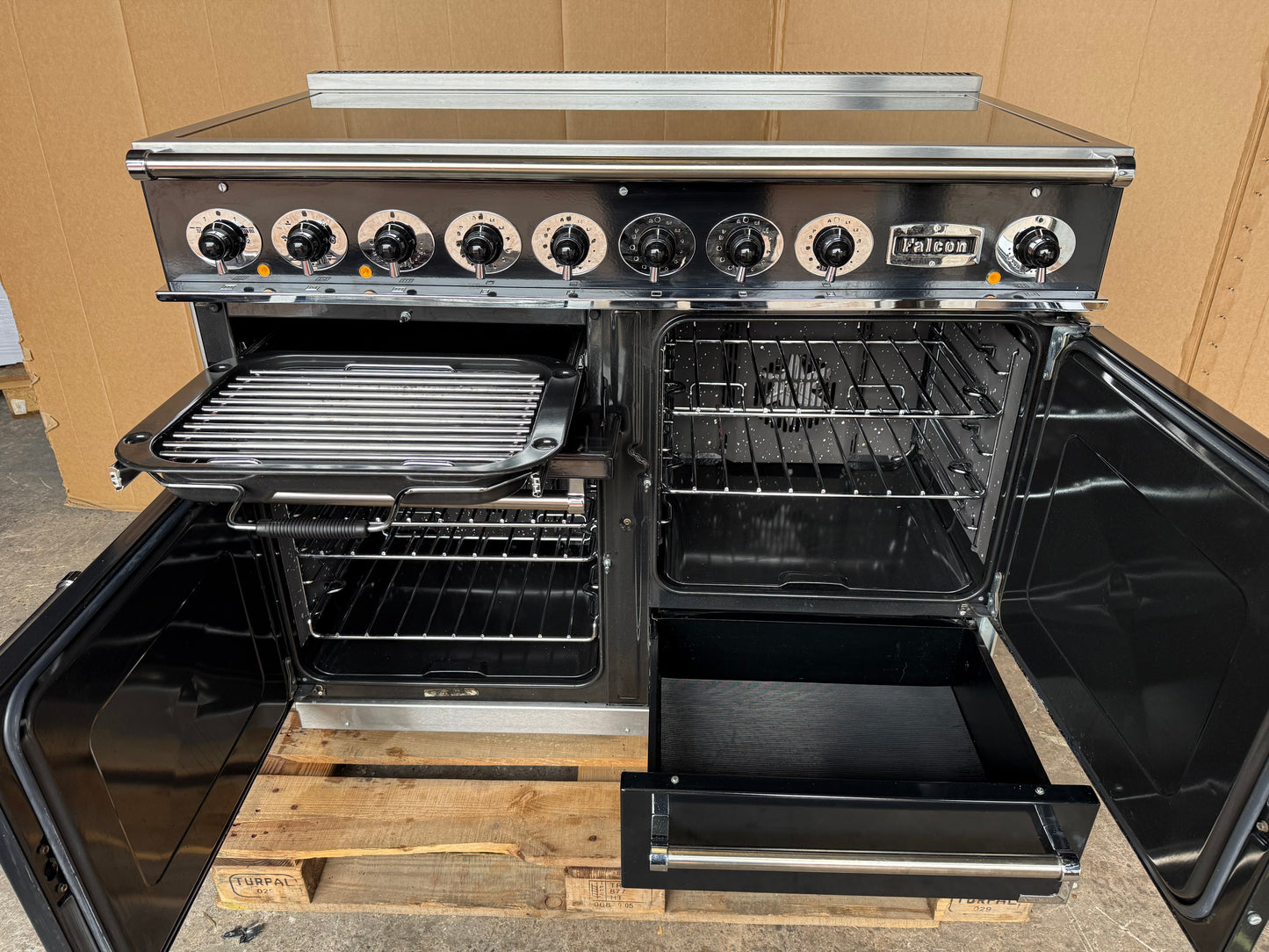 FALCON DELUXE 1092 INDUCTION BLACK/CHROME