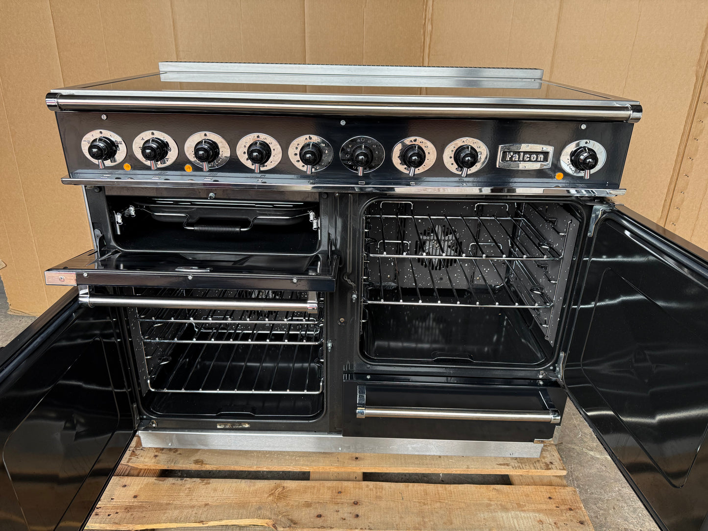 FALCON DELUXE 1092 INDUCTION BLACK/CHROME