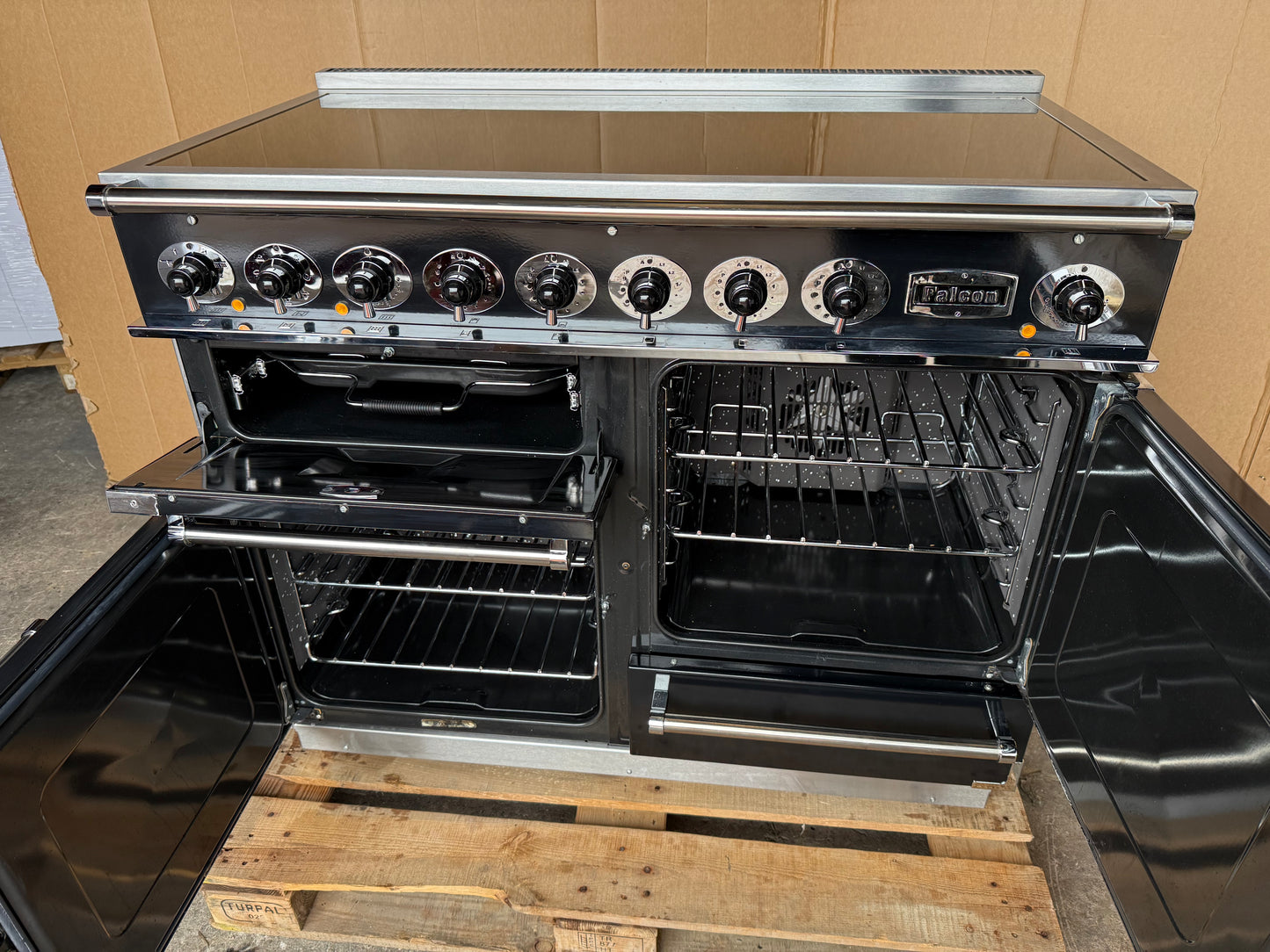 FALCON DELUXE 1092 INDUCTION BLACK/CHROME