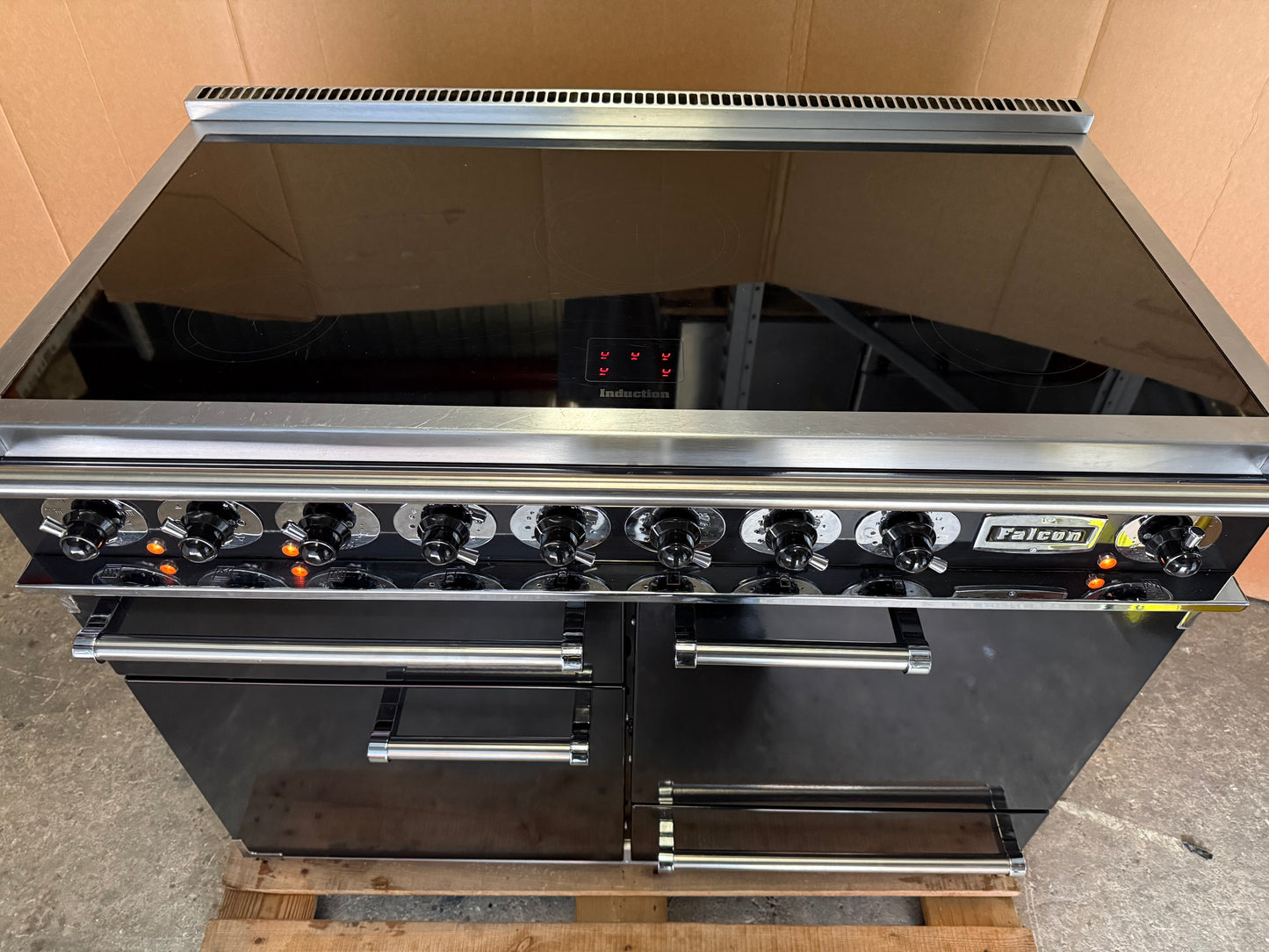 FALCON DELUXE 1092 INDUCTION BLACK/CHROME