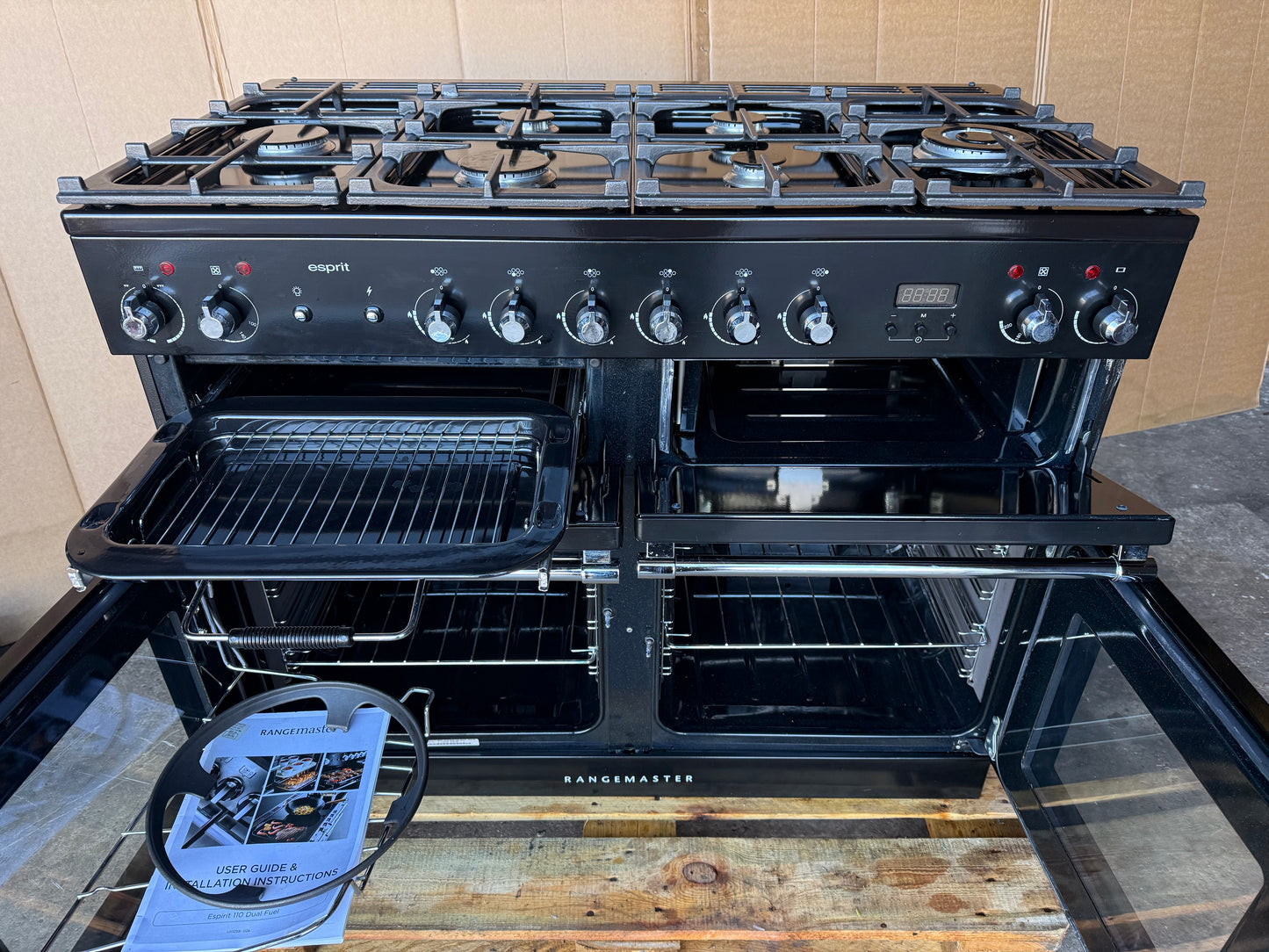 Rangemaster esprit 110 Dual Fuel FSD  Black/chrome
