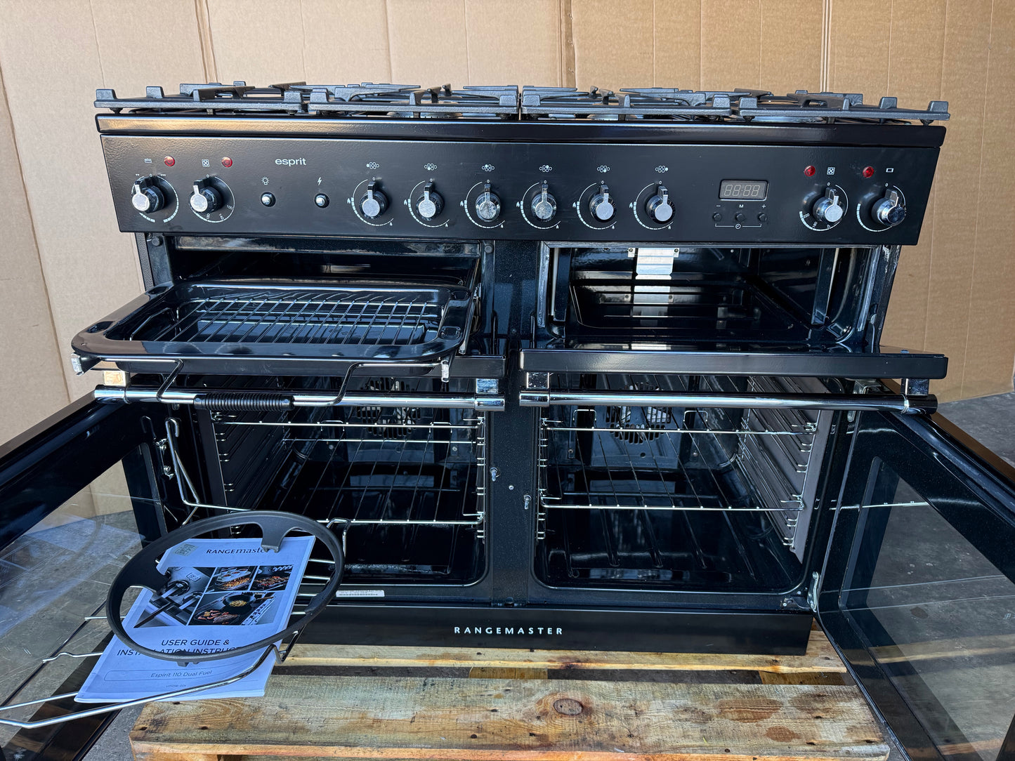 Rangemaster esprit 110 Dual Fuel FSD  Black/chrome