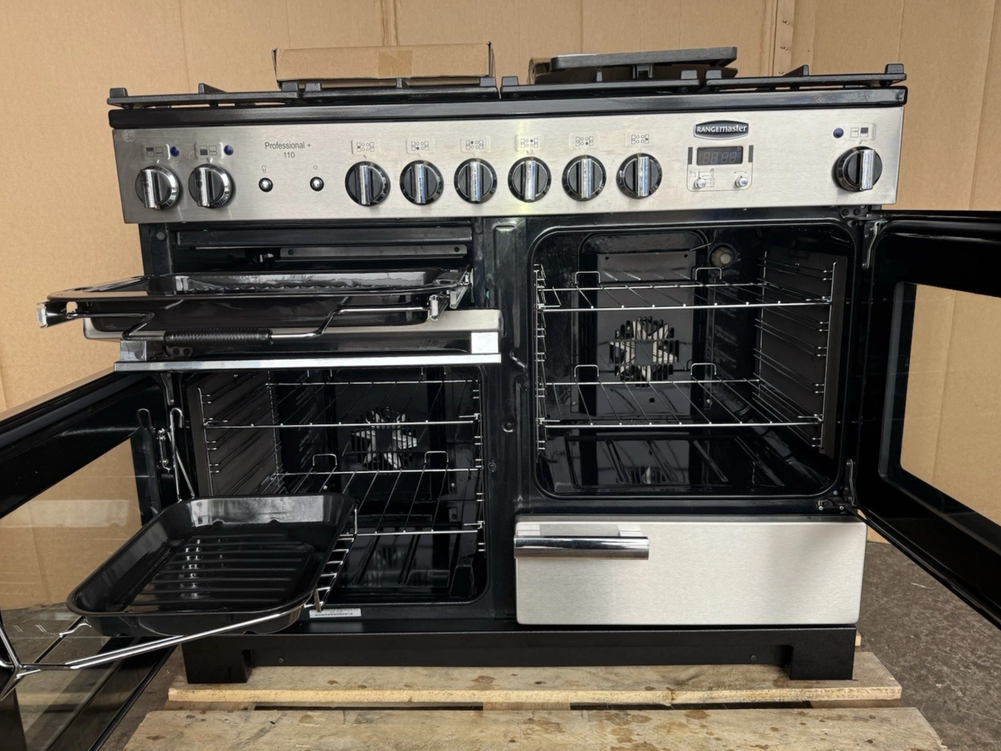RANGEMASTER PROFESSIONAL PLUS 110 DUAL FUEL FSD STAINLESS STEEL