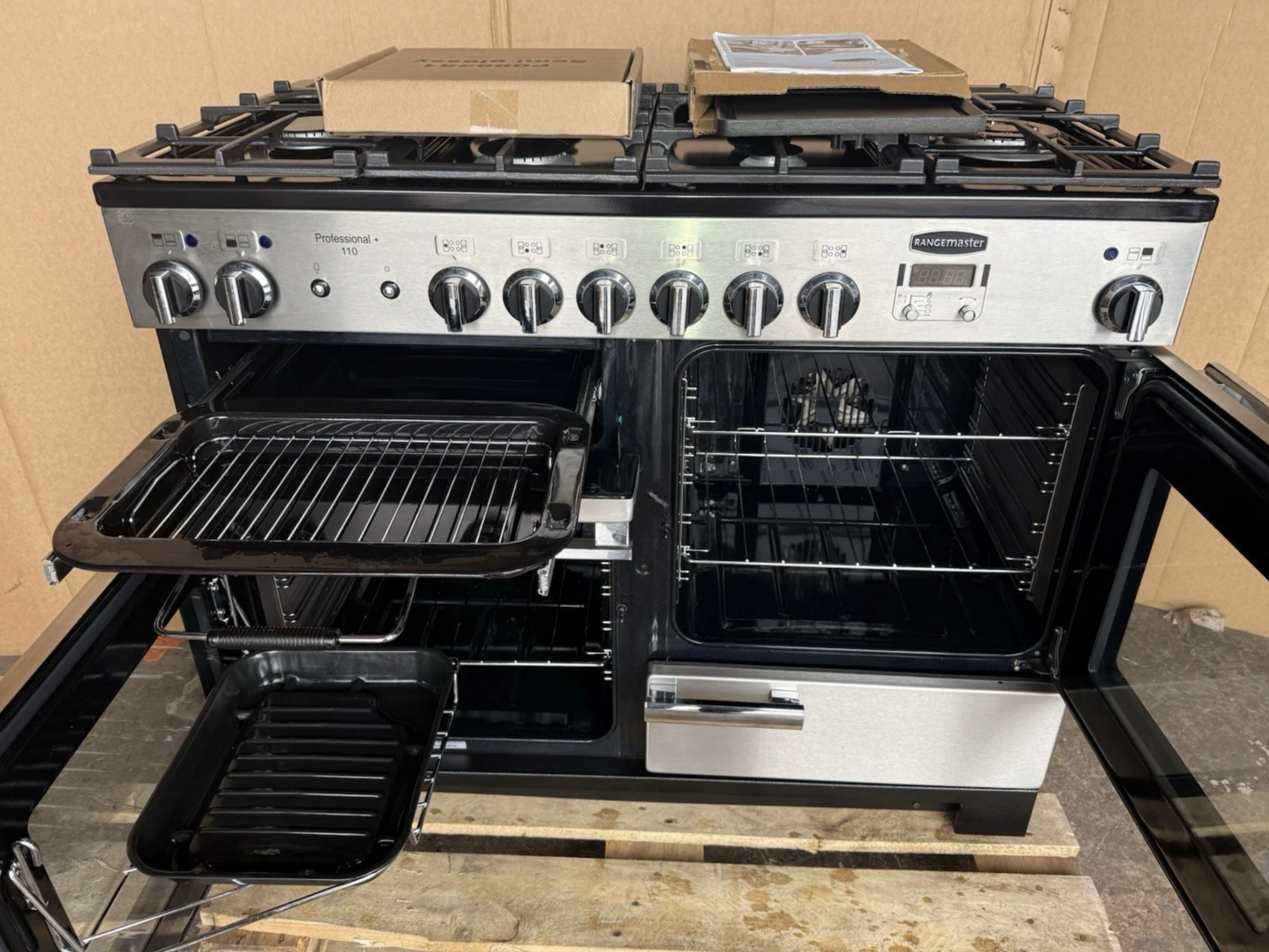 RANGEMASTER PROFESSIONAL PLUS 110 DUAL FUEL FSD STAINLESS STEEL