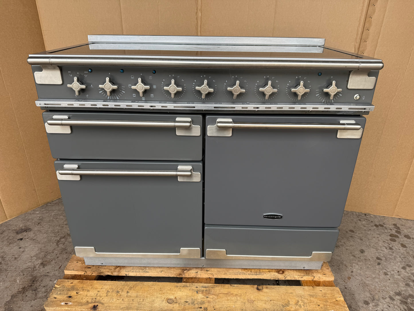 RANGEMASTER ELISE 110 INDUCTION SLATE WITH CHROME TRIM