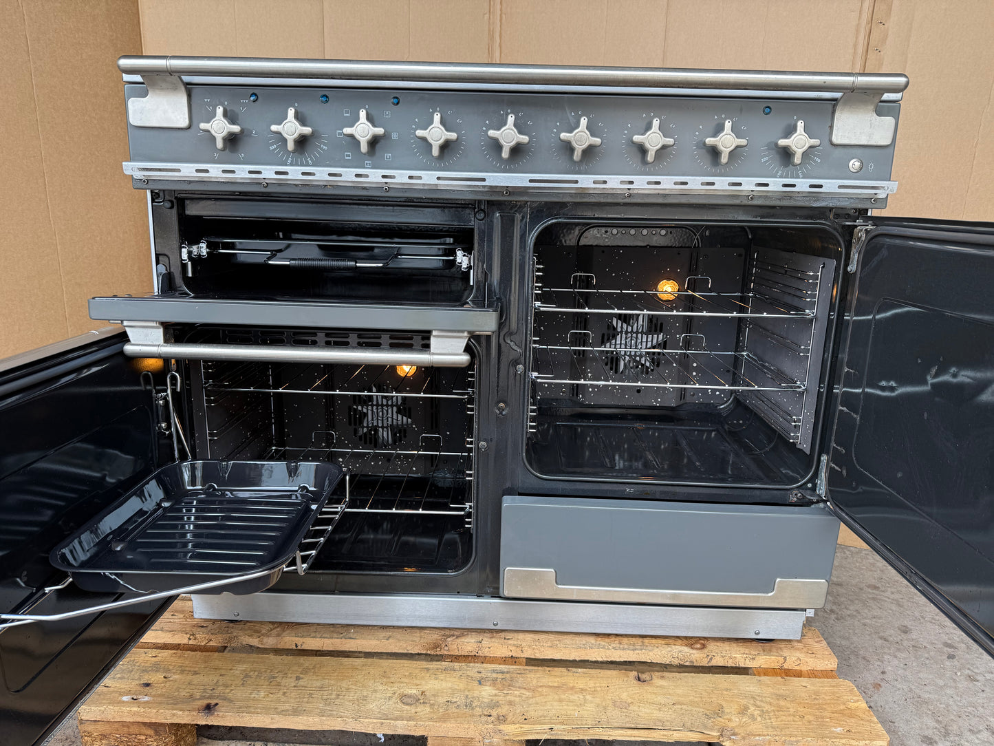 RANGEMASTER ELISE 110 INDUCTION SLATE WITH CHROME TRIM