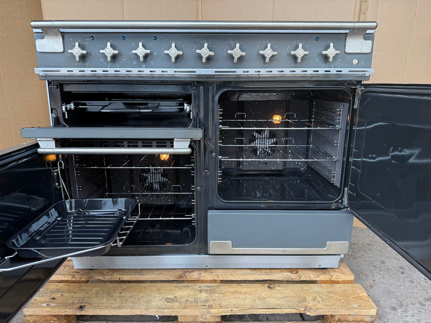 RANGEMASTER ELISE 110 INDUCTION SLATE WITH CHROME TRIM