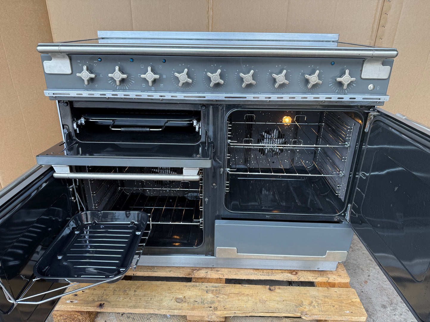RANGEMASTER ELISE 110 INDUCTION SLATE WITH CHROME TRIM