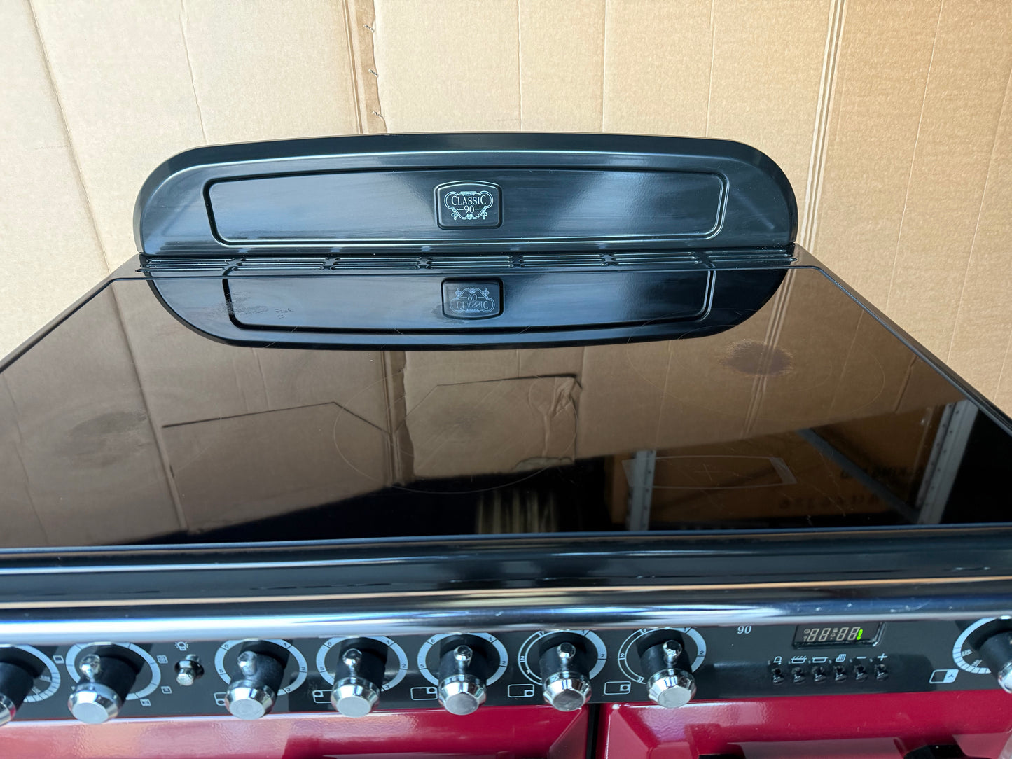 Rangemaster Classic Deluxe 90 Ceramic Cranberry  all Electric Cooker