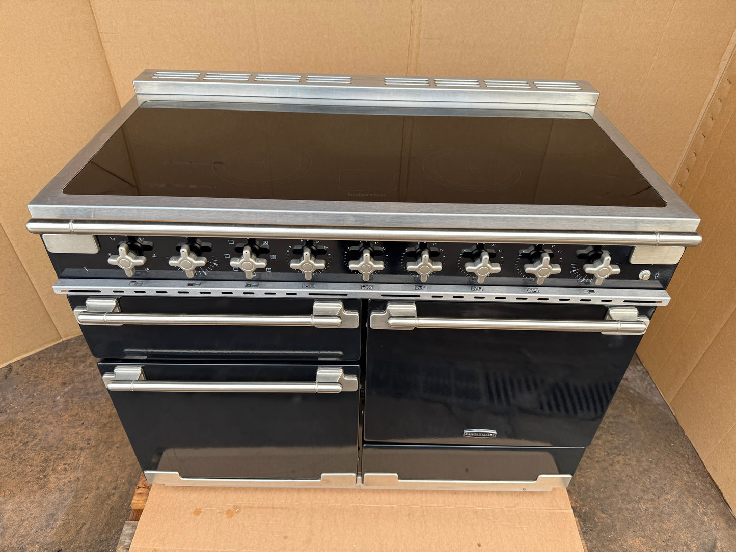 RANGEMASTER ELISE 110 INDUCTION BLACK WITH NICKEL TRIM