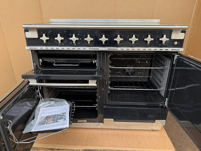 RANGEMASTER ELISE 110 INDUCTION BLACK WITH NICKEL TRIM