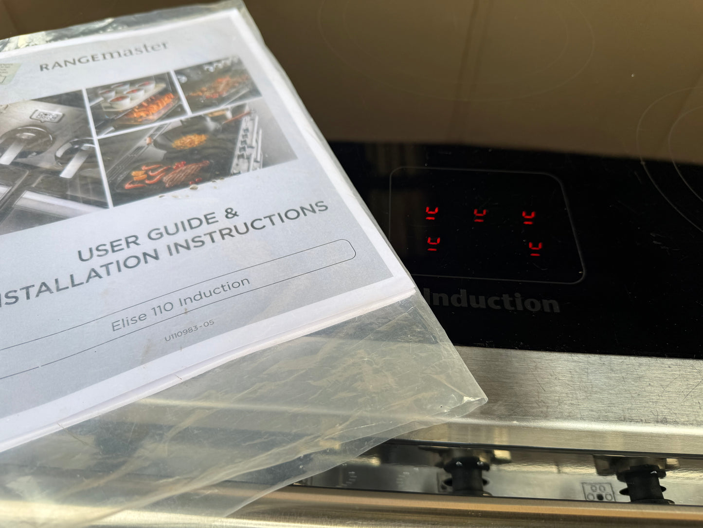 RANGEMASTER ELISE 110 INDUCTION BLACK WITH NICKEL TRIM