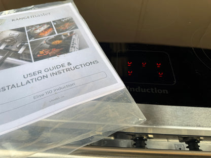 RANGEMASTER ELISE 110 INDUCTION BLACK WITH NICKEL TRIM