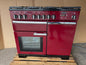 Rangemaster professional Deluxe 100 Dual Fuel FSD Cranberry Red Cooker