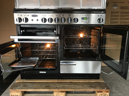 RANGEMASTER PROFESSIONAL PLUS 110 DUAL FUEL STAINLESS STEEL WITH HOOD