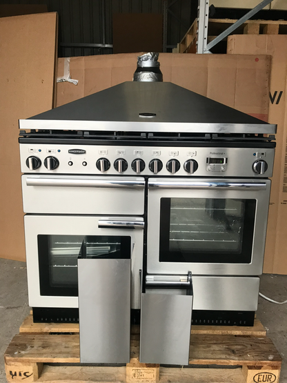 RANGEMASTER PROFESSIONAL PLUS 110 DUAL FUEL STAINLESS STEEL WITH HOOD