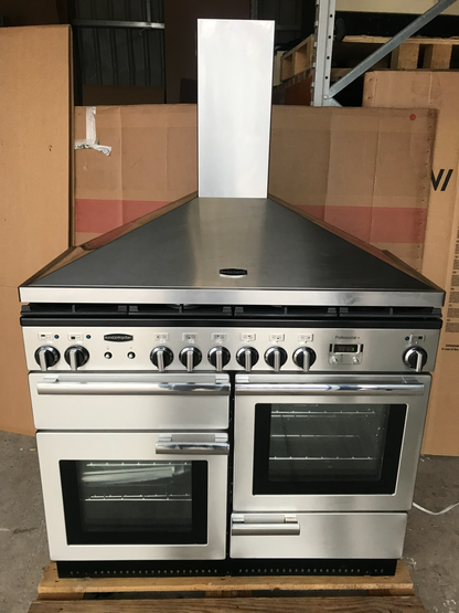 RANGEMASTER PROFESSIONAL PLUS 110 DUAL FUEL STAINLESS STEEL WITH HOOD