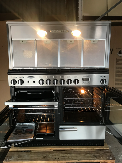 RANGEMASTER PROFESSIONAL PLUS 110 DUAL FUEL STAINLESS STEEL WITH HOOD