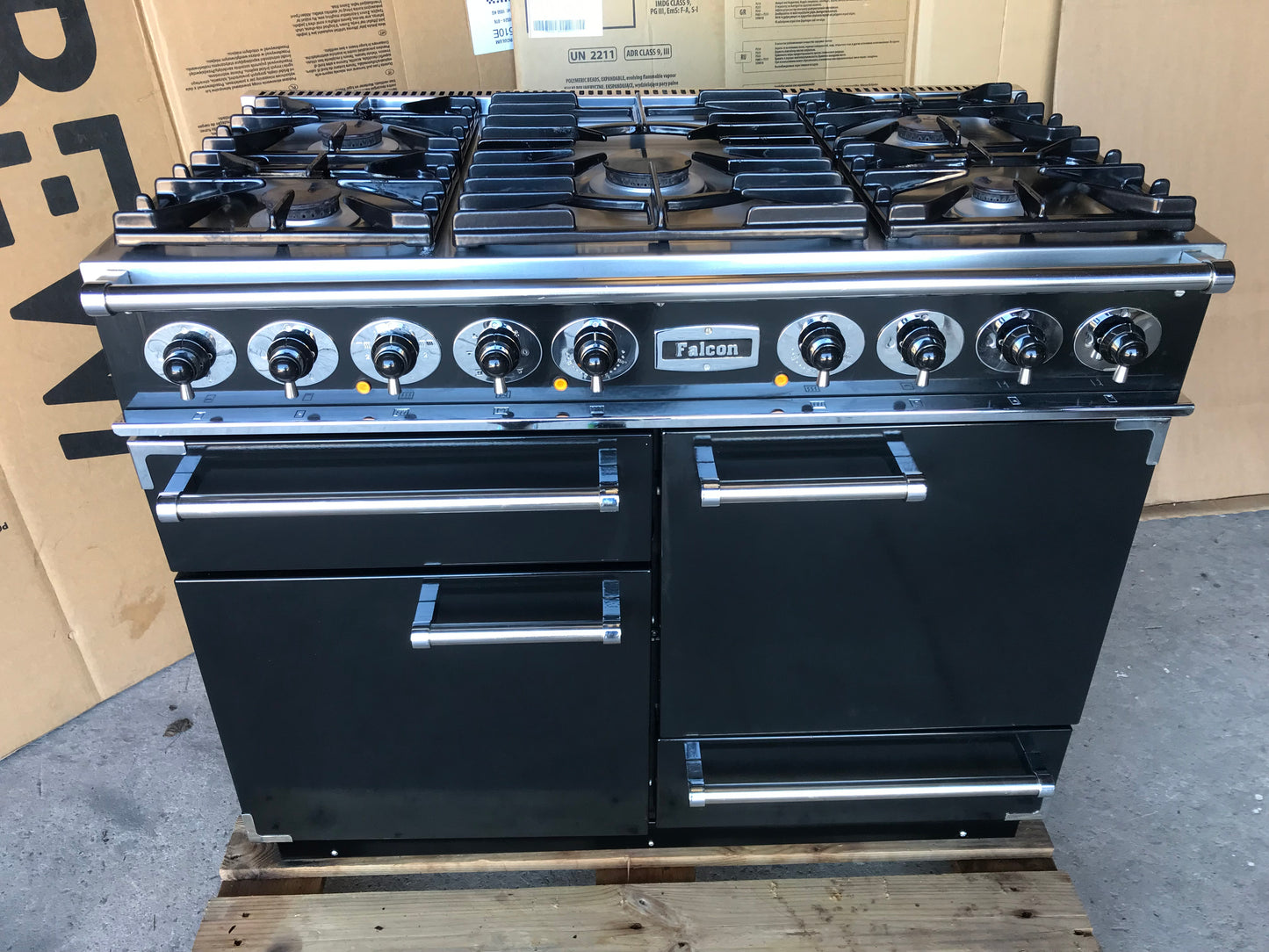Falcon Deluxe 110 Dual Fuel Black Cooker