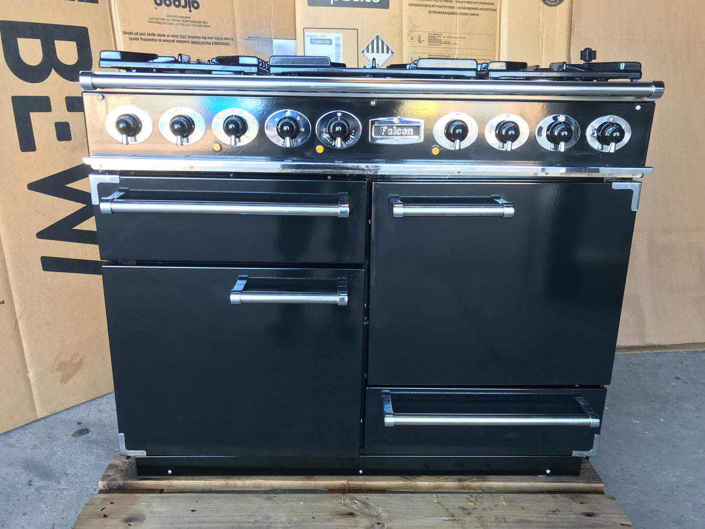 Falcon Deluxe 110 Dual Fuel Black Cooker
