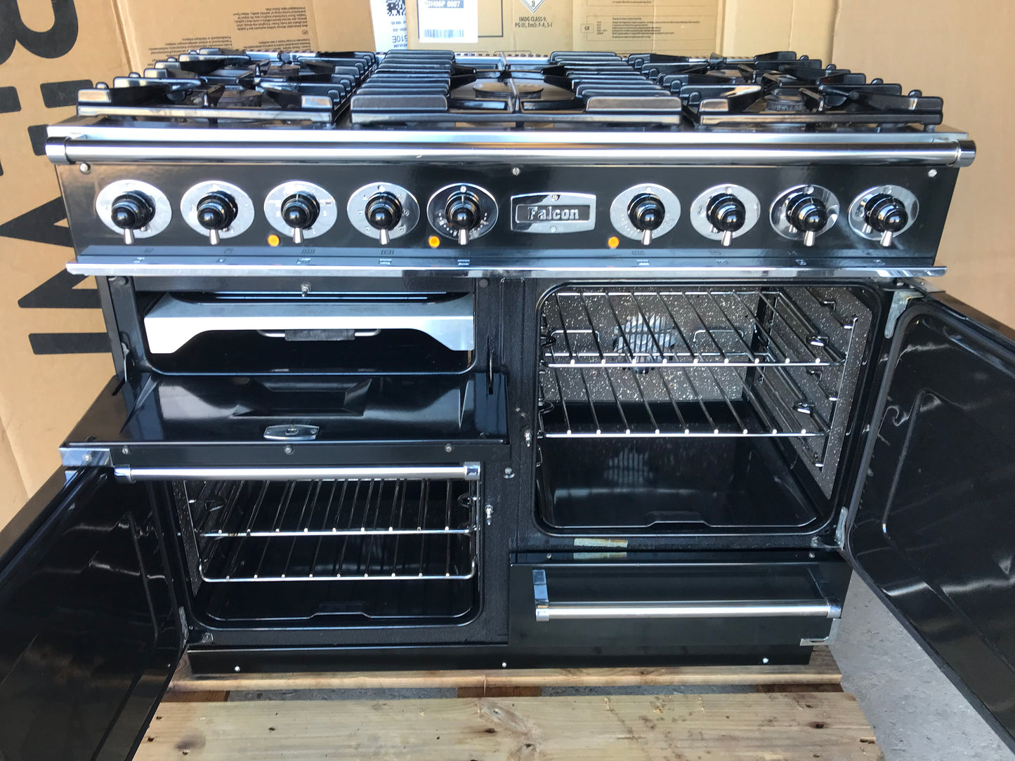 Falcon Deluxe 110 Dual Fuel Black Cooker