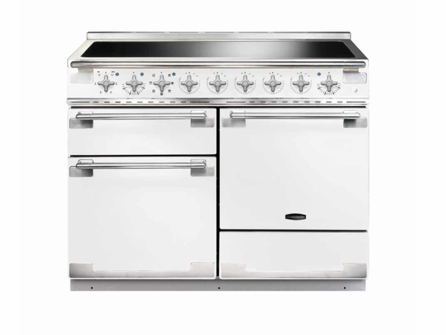 RANGEMASTER ELISE 110 INDUCTION WHITE WITH NICKEL HANDLES