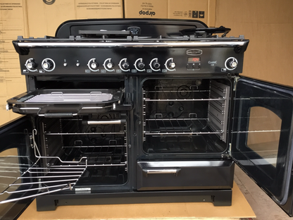 RANGEMASTER CLASSIC 110 FSD NATURAL GAS BLACK/CHROME