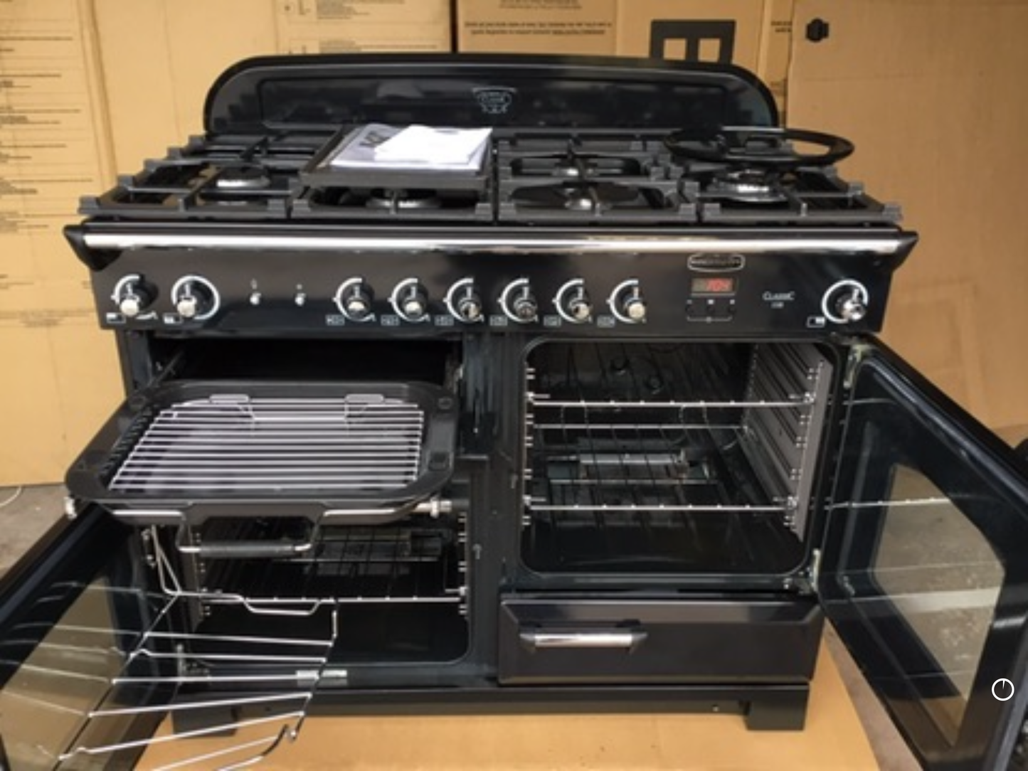 RANGEMASTER CLASSIC 110 FSD NATURAL GAS BLACK/CHROME
