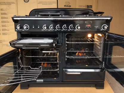 RANGEMASTER CLASSIC 110 FSD NATURAL GAS BLACK/CHROME