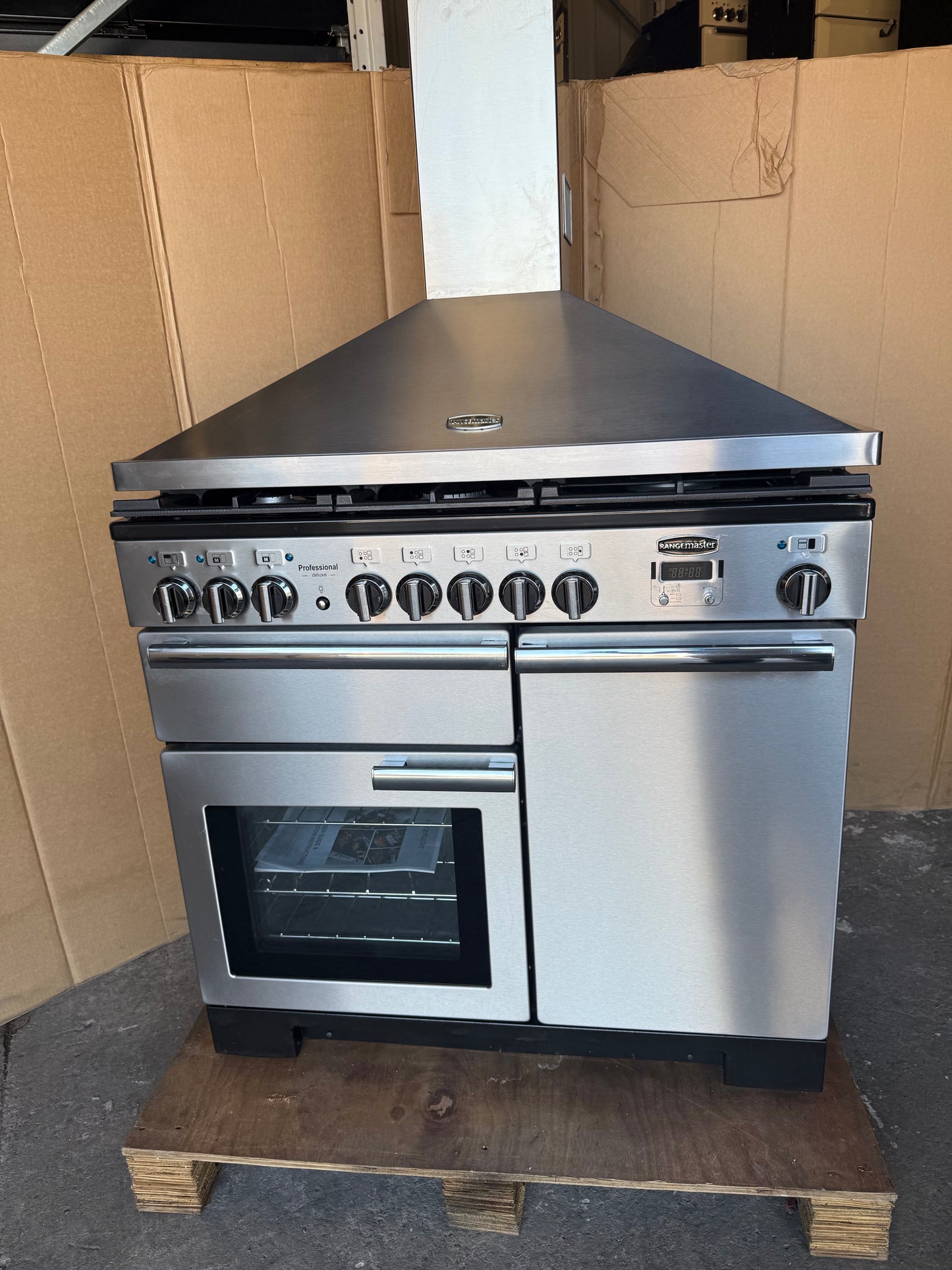 RANGEMASTER PROFESSIONAL DELUXE 100 DUAL FUEL FSD WITH HOOD
