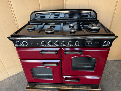 RANGEMASTER CLASSIC 110 DUAL FUEL FSD BURGUNDY RED/CHROME