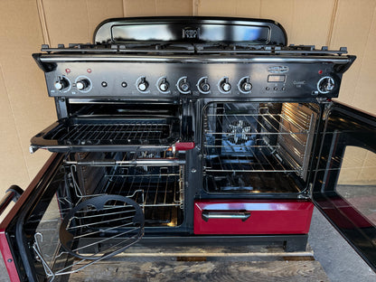 RANGEMASTER CLASSIC 110 DUAL FUEL FSD BURGUNDY RED/CHROME