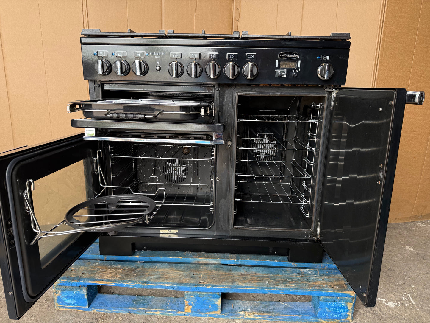 RANGEMASTER PROFESSIONAL DELUXE 100 FSD DUAL FUEL BLACK