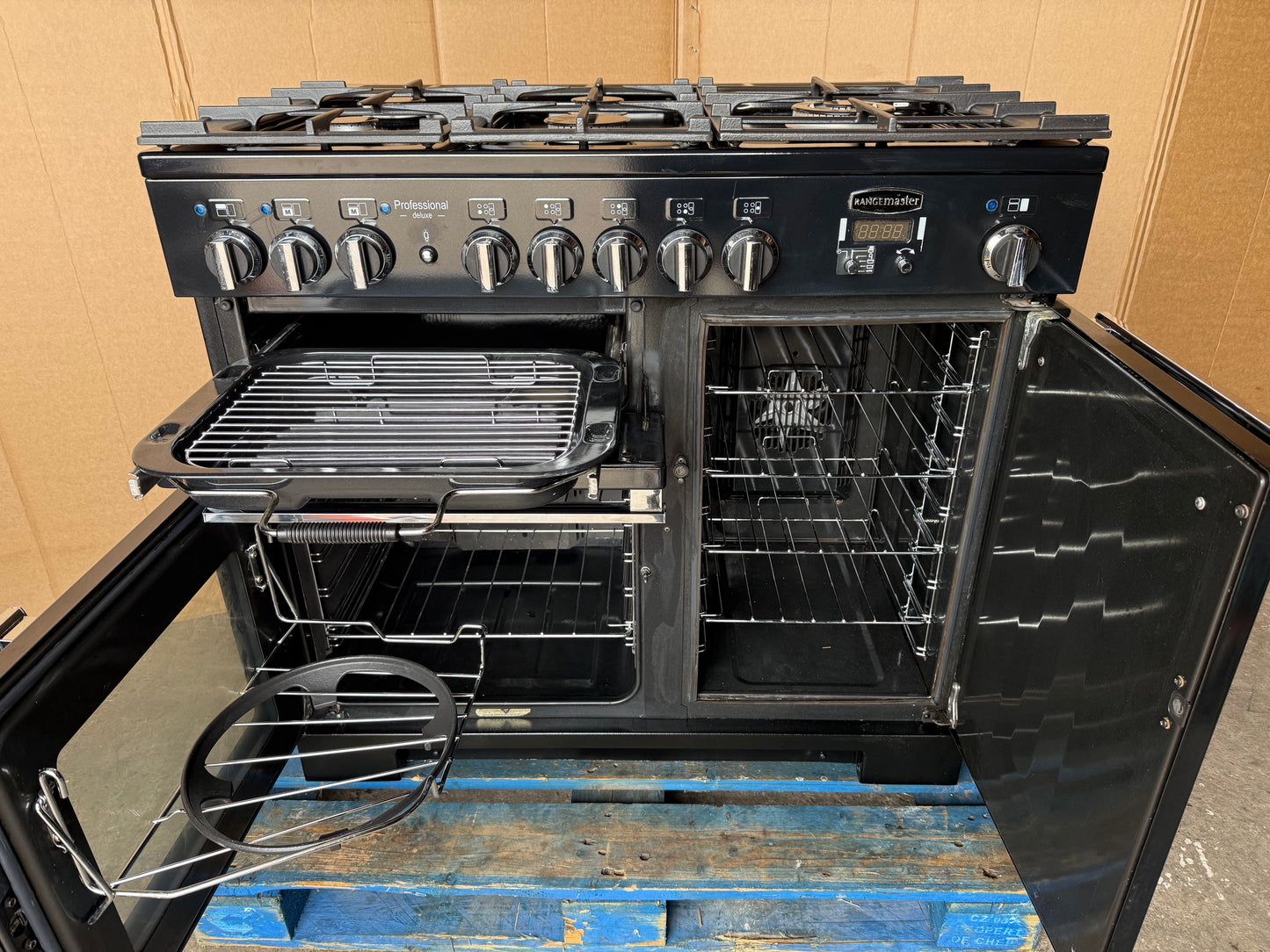 RANGEMASTER PROFESSIONAL DELUXE 100 FSD DUAL FUEL BLACK