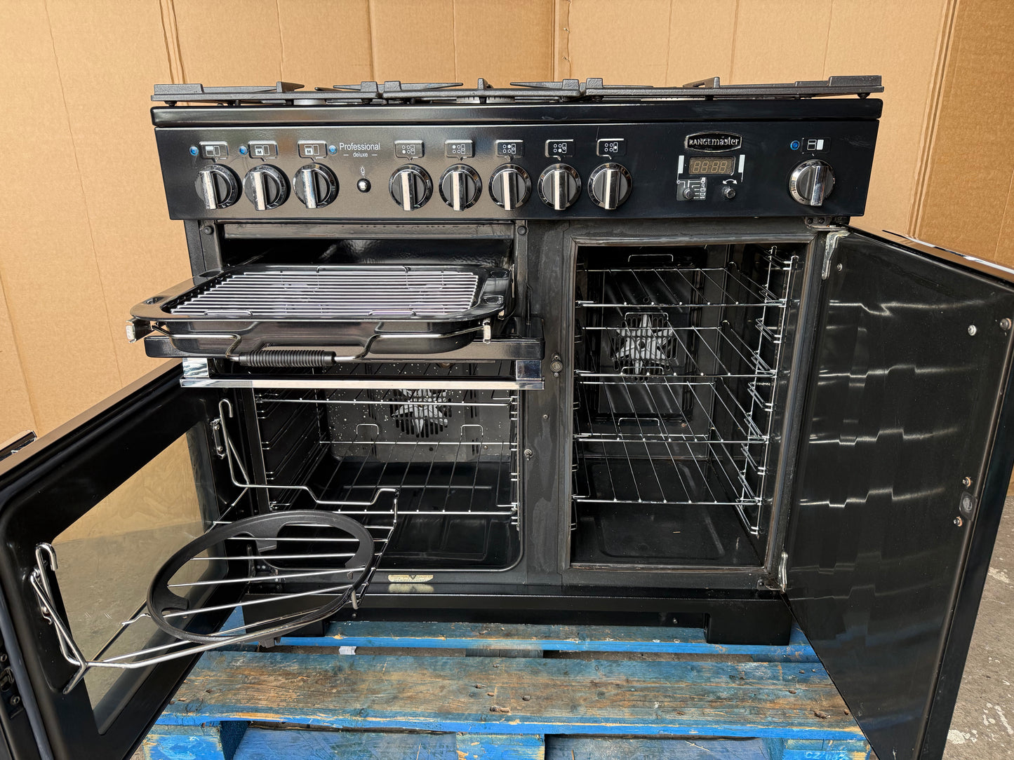 RANGEMASTER PROFESSIONAL DELUXE 100 FSD DUAL FUEL BLACK